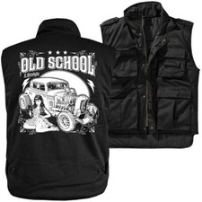 Männer Ranger Weste mit Futter Oldschool Lifestyle Größe M - 5XL Rockabilly 60s