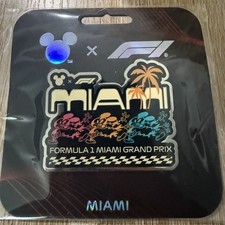 2026 Disney X F1 Formula 1 Miami Grand Prix Mickey Licensed Pin In Hand