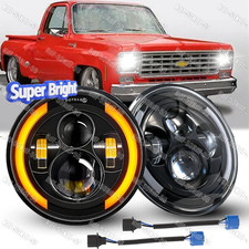 Fit For Chevy Truck 3100 1935-1960 C10 1975-1980 New 2x7 Round Led Headlights