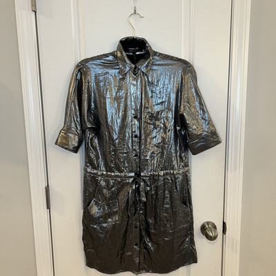 BCBG Maxazria Womens Tunic Dress XS Metallic Oversized | eBay