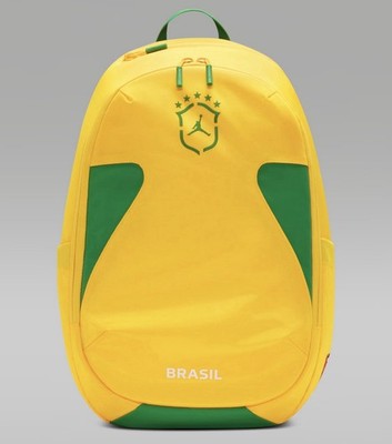 Jordan Brand Brazil Element Backpack Varsity Maize Green Laptop Bag NWT