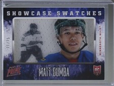 2013-14 Panini Prime Rookie Showcase Swatches 21/25 Matt Dumba #RS-MDB 0c3