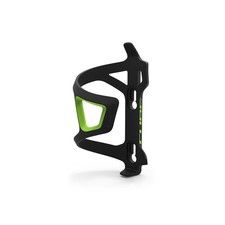 Image of Cube HPP Sidecage Right-Side Loading Bottle Cage (Black/Green)