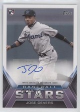 2021 Topps Update Baseball Stars Auto Jose Devers #BSA-JDE Auto 0cv