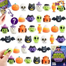 36 Pcs Halloween Mochi Squishy Toys in Blind Bags - Stress Relief, Party Favors,