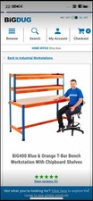 Big Dug T-Bar Work Station Bench - Heavy Duty