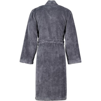 Cawö Kimono, schlanke Größe  Uni, Doubleface Dessin-807 Herren  Länge 140cm