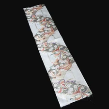 BB10063AE Silk Obi Fabric Butterfly Cherry Blossom 52.4x11.0in(133x28cm)