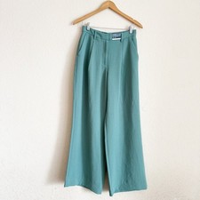 Abercrombie  Fitch Green High Ultra Wide Trousers Size 4R