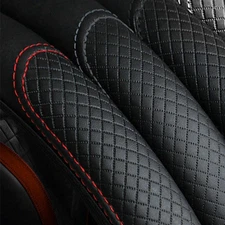 Auto Car Steering Wheel Cover Microfiber Leather Good Grip Accessories For 15"
