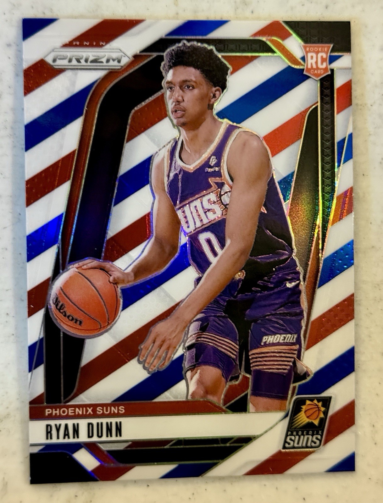 2024-25 Panini Prizm - Ryan Dunn #258 Red White & Blue Prizm (RC)