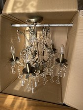Ceiling Chandalier . All Glass Crystals.