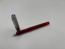 Pelikan PELIKANO Modell rot , transparent silber Patronenf&uuml;ller Feder M