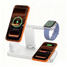 4in1 Magnetic Wireless Charger Dock Station For Apple Watch Air Pods iPhone 17e