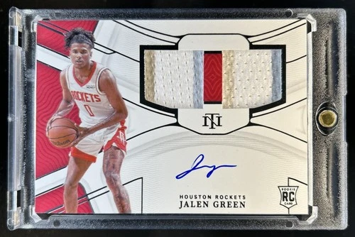 2024 Panini Black Box Jalen Green National Treasures Patch Auto RC #1/1 Rockets