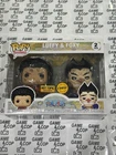 FUNKO POP ! LUFFY & FOXY 2 PACK CHASE EDITION HOT TOPIC EXCLUSIVE ONE PIECE RARE