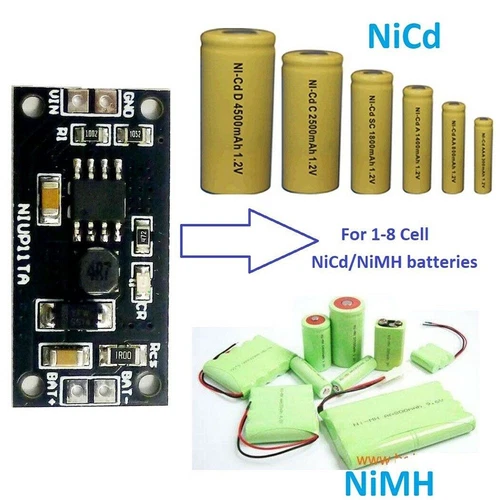Charger Module 1-8 Cell Accessories Dedicated NiMH NiCd Battery Portable