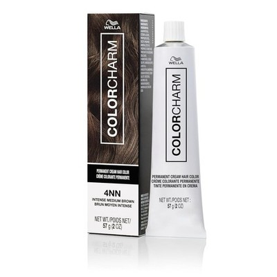 ColorCharm Permanent Cream Hair Color 4NN Intense Medium Brown 2oz Vegan Free