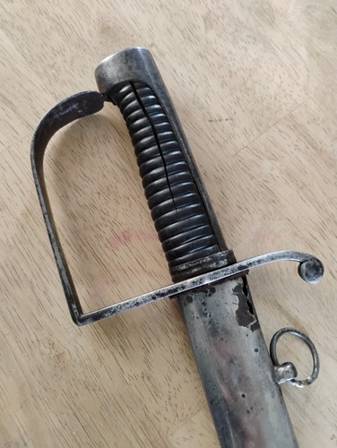 GERMAN SWORD RARE NAPOLEONIC BAVARIAN RUMFORD or BRITISH OFFICER SABER wSCABBARD