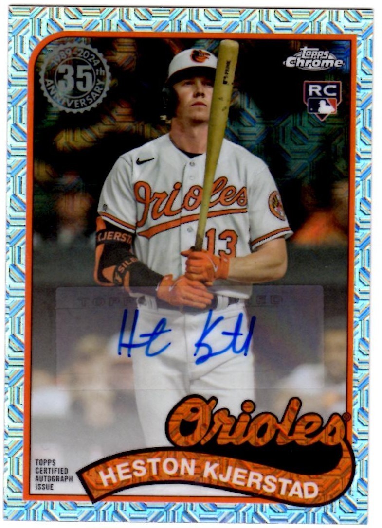 2024 Topps '89 Topps Silver Pack Chrome Autographs #T89C79 Heston Kjerstad/299
