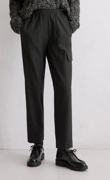 Women Marc O'Polo Trousers Black Wool M