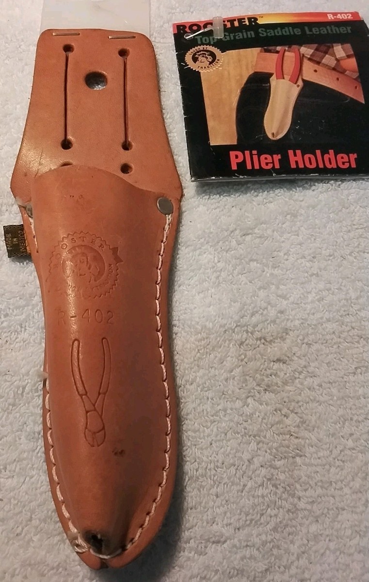 Kent Saddlery Leather Pouch For Pliers R-402 ROOSTER TOP GRAIN