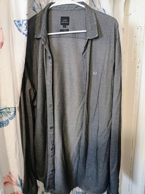 Armani Exchange Men's Slim Fit Long Sleeve Button Up Shirt