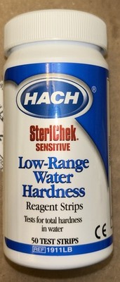 Home Hach SteriChek Water Hardness Test Strips 50 Strips / Bottle 