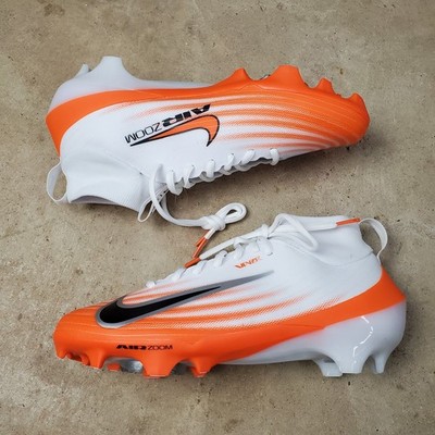 Nike Air Zoom Vapor Pro 1 Cleats Mens 9 White Orange Football HM8850-103 New