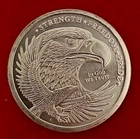 Quarter (1/4) Silver Ounce Eagle - Golden State Mint - .999 Fine - American Flag