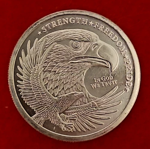 Quarter (1/4) Silver Ounce Eagle - Golden State Mint - .999 Fine - American Flag