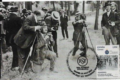 SPAIN. MAXICARD FIRST DAY. 125 YEARS OF THE ROYAL PHOTOGRAPHIC SOCIETY. 2025