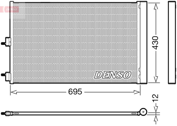Denso Kondensator Klimaanlage DCN17061 FüR CLA Klasse C117 Mercedes X156 GLA AMG-image