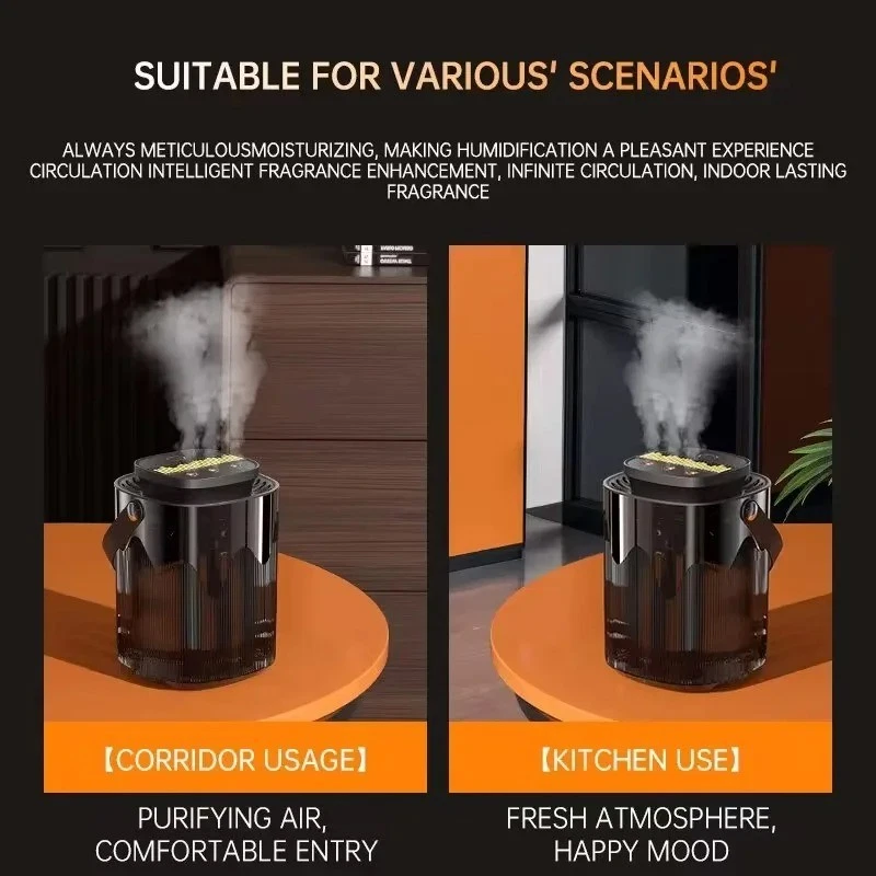 Everlasting Comfort: Humidificador Cool Mist 3L Fácil de Limpiar y Silencioso, Negro Foto 3 de 4