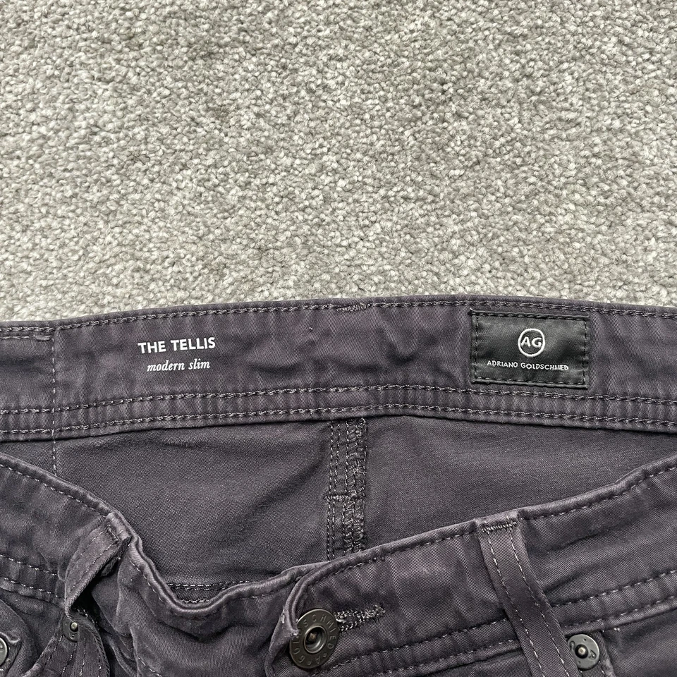 Pantalones de mezclilla AG Adriano Goldschmied para hombre 30x29 The Tellis modernos ajustados elásticos Foto 2 de 4