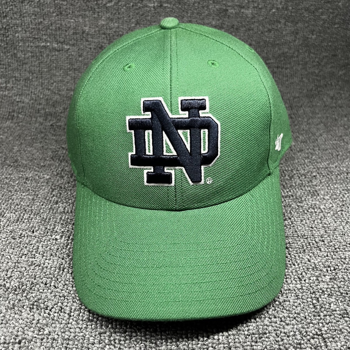 Notre Dame Fighting Irish '47 Clean Up Hat Green Adjustable ND Strapback Cap