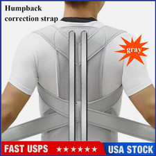 Adjustable Posture Corrector Low Back Support Shoulder Brace Belt for Men Women
