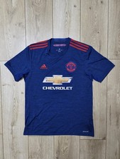 MANCHESTER UNITED 2016 2017 AWAY FOOTBALL SHIRT SOCCER JERSEY M ADIDAS