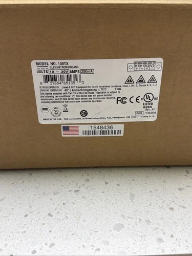 N-Tron, 108TX, Hub Ethernet Network Red Lion 8 Port Unmanaged Switch Ntron Unman