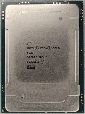 Intel Xeon Gold 5220 CPU Processor 18 Core 2.20GHz 24.75MB L3 Cache 125W SRFBJ