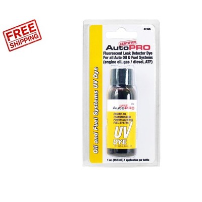 Professional Grade Oil & Fuel System UV Dye - 1 Oz Leak Detection Solution
