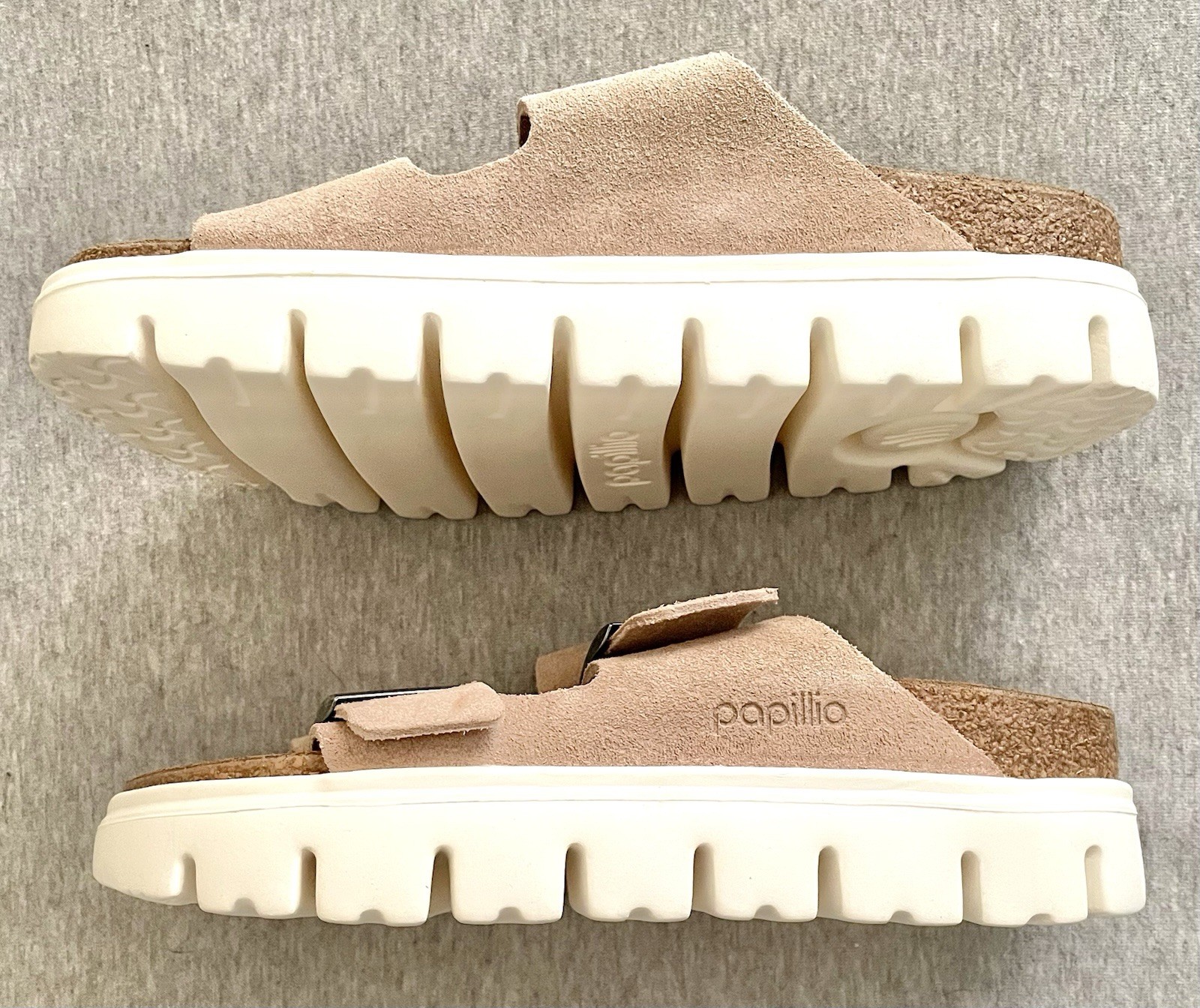 NIB Birkenstock Papillio Women’s Size 37 Warm Sand Arizona Pap Chunky Sandal image 3