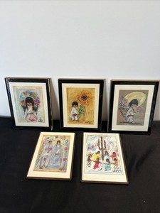 Vintage Wall Art Plaques Ted DeGrazia Kitchen Art Lot Of (5)