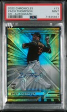 2022 PANINI CHRONICLES XR AUTO #13 ZACH THOMPSON ROOKIE RC PSA 9