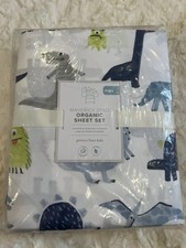Pottery Barn Kids Maverick Dinosaur Full Sheet Set And Pillowcases