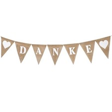 Danke Girlande Wimpelkette Banner Hochzeit Boho Vintage Hochzeitsdeko Deko