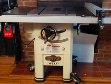 Shop Fox W1837 10" 2 HP Open-Stand Hybrid Table Saw with Cast Iron Fence
