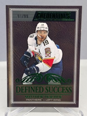 25-26 Matthew Tkachuk /99 #DS-11 Florida Panthers Defined Success Green