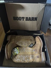 Boot Barn Double H Work Boots Size 9.5 - Brown