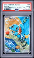 2026 POKEMON MEP FIRST PARTNER ILLUSTRATION COLLECTION #039 SQUIRTLE PSA 9